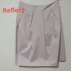 【中古品】Reflect 薄いグレー ひざ丈スカート　１１号