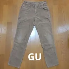 ベージュ コーデュロイ ワークパンツ