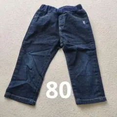 80cm ミキハウス MIKI HOUSE デニム ブルー パンツ 80 子供服
