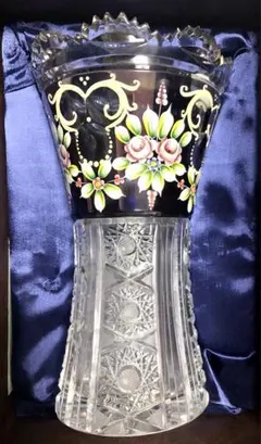 【値下】 花瓶　ボヘミアクリスタル Bohemia Crystal Glass