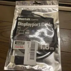 MacLab. Displayport ケーブル 1.8m
