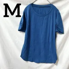 Tシャツ 【M】半袖 青 カットソー トップス ブルー 夏服 爽やか
