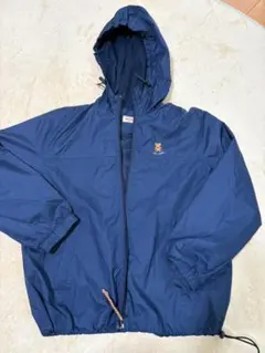 ミキハウス ウインドブレーカー ジャンパー ネイビー フード付き キッズ