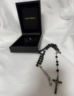 DOLCE&GABBANA ロザリオ ネックレス ブラックのサムネイル