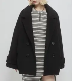 ENVYM シャギーチェックコクーンコートのサムネイル