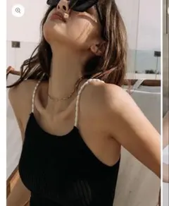 新品　Pearl Strap Cami Top ボニータエスカラータのサムネイル
