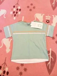 しまむら SEASON REASON キッズ Tシャツ 半袖 100 グリーン