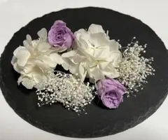 髪飾り ドライフラワー ヘアピン ヘッドドレス 結婚式 卒業式 成人式 前撮り