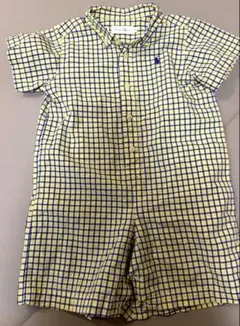 ラルフローレン　ロンパース　80サイズ カバーオール チェック 半袖