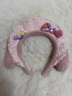限定】サンリオ マイメロディ カチューシャ ＆ おくるみマスコット 2点 