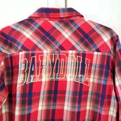 ベビードール　シャツ　Mサイズ　チェック　羽織