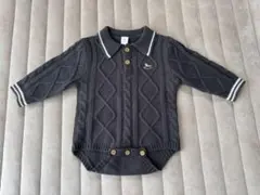 バースデイ 子供服 Cottoli コトリ ケーブルニットロンパース