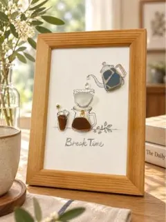 シーグラスアート「Break Time」