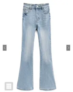 【未使用】ハイウエストフレアデニムパンツ[cu498]