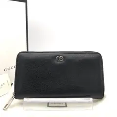 美品　グッチ財布　グッチ長財布　グッチインターロッキングG ラウンドファスナー