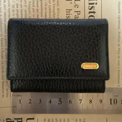 【ヴィンテージ・良品】BALLY バリー 本革 コインケース ブラック 金ロゴ
