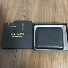 ミスターオリーブ MR. OLIVE クロムエクセル ブラック 二つ折り財布