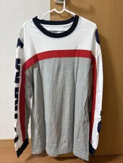 TOMMY JEANS 長袖カットソー XL ホワイト/グレー/レッドのサムネイル