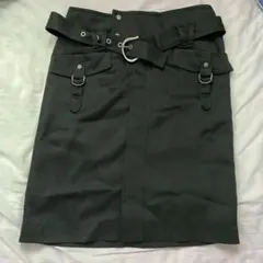 BODY DRESSING ボディドレ タイトスカート 黒ベルト付き（38）