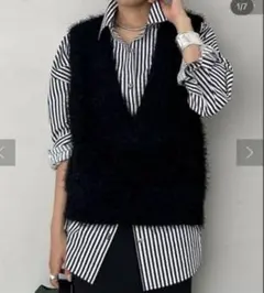 LOUNGEDRESS ラウンジドレス　フェザーベストのサムネイル