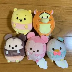 ！美品！ディズニー　ufufy ぬいぐるみ 5セット