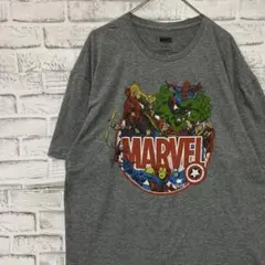 ユーロ古着TシャツヴィンテージTシャツ！グレー半袖　マーベル0427のサムネイル