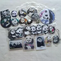 呪術廻戦 パンダ 缶バッジ ラバーストラップ アクリルスタンド