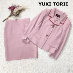 美品 YUKI TORII スーツ セレモニー 花 レース 9 入学式
