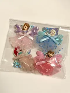 ディズニープリンセス　髪留めセット