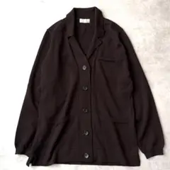 マーガレットハウエル 襟付き カーディガン ニット ブラウン 茶色 ウール 2