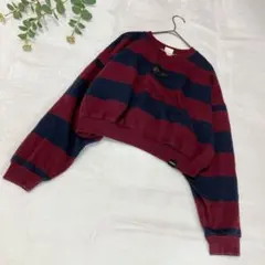 Levi'a ショート丈長袖トレーナー　ボルドーネイビビー　Lのサムネイル