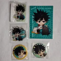 呪術廻戦 まるくじ CAMPING ジオラマ キーホルダー 缶バッジ 特典 恵