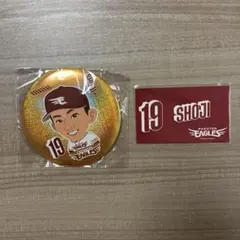 楽天イーグルス 缶バッジとステッカー　荘司康誠　19