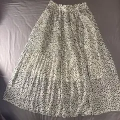 heatherフレアロングスカート