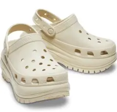 CROCS クロックス スーパー ベイ クロッグ 23cm W7 ホワイト 厚底