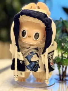 ラブブサイズ用 着せ替え服 ハンドメイド フードジャンパーセット　J275