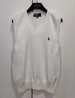 ラルフローレン　ベスト　刺繍　ポニー　ニット