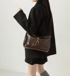 【最終値下げ】LA VORAGINE 2way ショルダーバッグ ブラウン