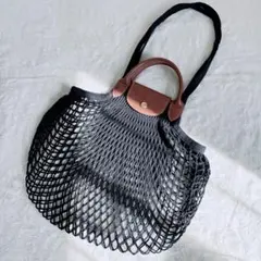 ロンシャン ル プリアージュ フィレ トップハンドルバッグ Lサイズ ブラック