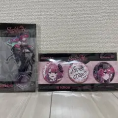 倉持めると　アクリルスタンド　缶バッジセット