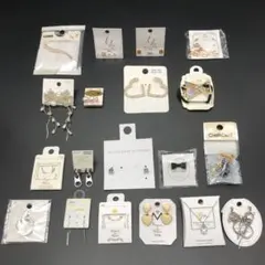 即決 新品 ネックレス リング ピアス イヤリング ヘアゴム 19個