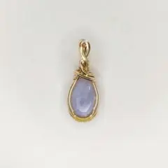 ブルーレースアゲート ペンダントトップ 少し訳あり