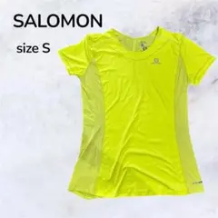 SALOMON イエロー Tシャツ サイズS トレTのサムネイル