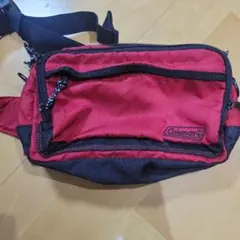 Coleman ボディバッグ レッド/ブラック
