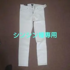 メンズ　H&M　スキニーフィット　パンツ　ホワイト　31インチ