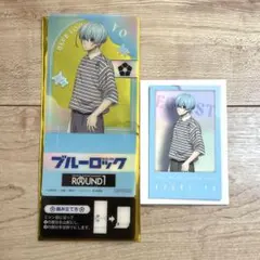 ラウンドワン ブルーロック ミニフォトカード スタンディコースター 氷織羊