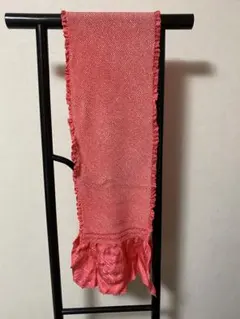 お値下げ 振袖用 総絞り 帯揚げ ピンク 成人式 結婚式 ママ振にも 練習用