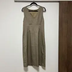 Ragout ジャンパースカート チェック柄　ブラウン系