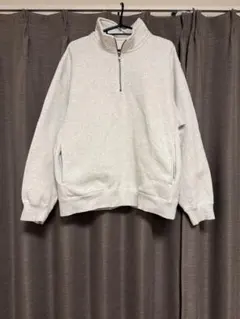 GU ヘビーウェイトスウェットハーフジッププルオーバー