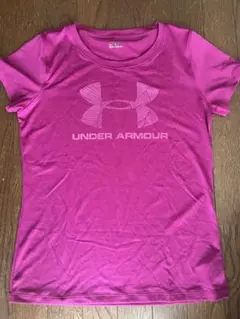 アンダーアーマー　レディース　MD tシャツ　速乾　フィットネス　パープル